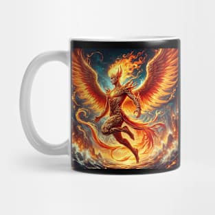 Man phoenix fire Mug